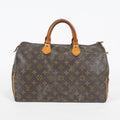 Louis Vuitton Speedy 35 Monogram Canvas Brown Handbag M41524 Used 08A154118403