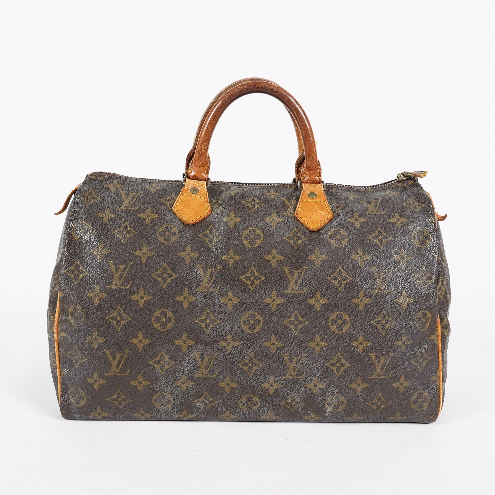 Louis Vuitton Speedy 35 Monogram Canvas Brown Handbag M41524 Used 08A154118403