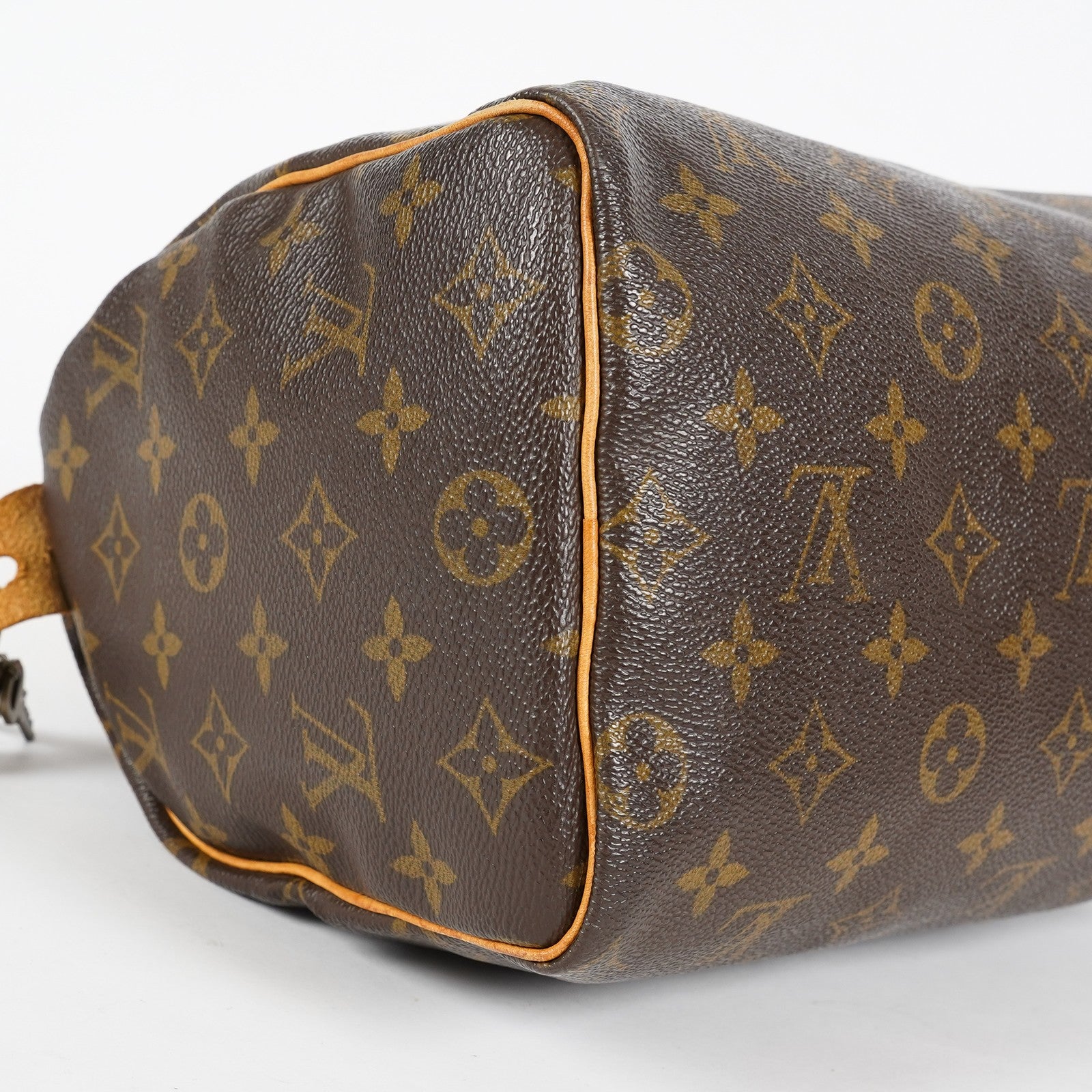 Louis Vuitton Monogram Speedy 25 Handbag M41528 Brown Vintage Used 07E037150029