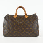 Louis Vuitton Speedy 35 M41524 Monogram Canvas Brown Used Handbag 09E104400011