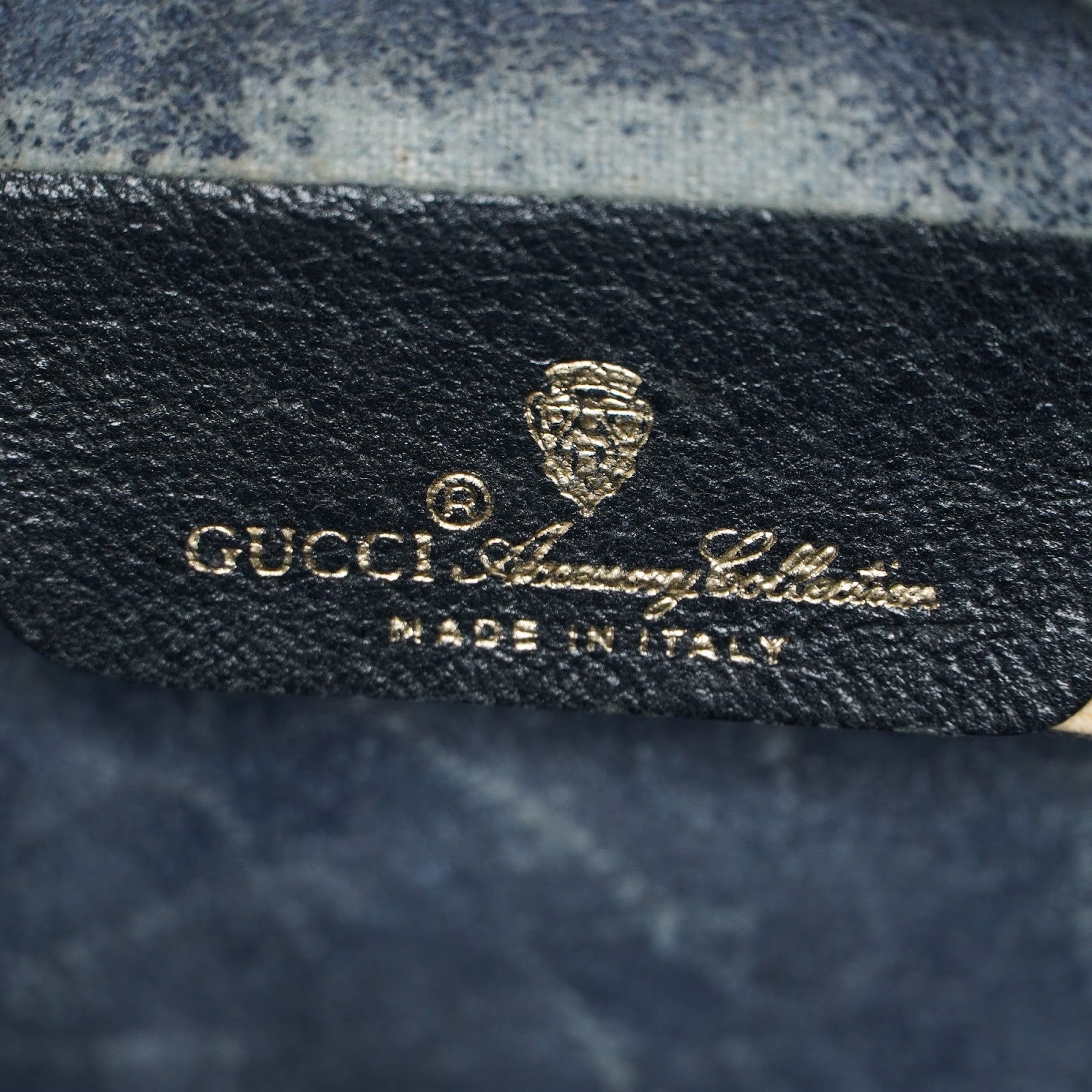 GUCCI Sherry Line GG Supreme Shoulder Bag Navy Crossbody Vintage 08E242640010