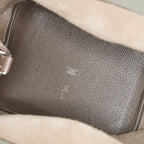 Hermes Picotin Lock MM Taurillon Clemence Leather Bag Gray Used 07E2223980025