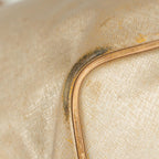 COACH handbag gold beige leather Simple design With  long strap  Tariff included