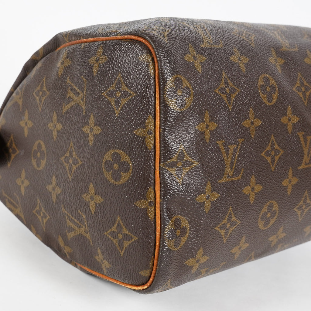 Louis Vuitton Monogram Speedy 25 Brown Coated Canvas M41528 Vintage 07E425830012