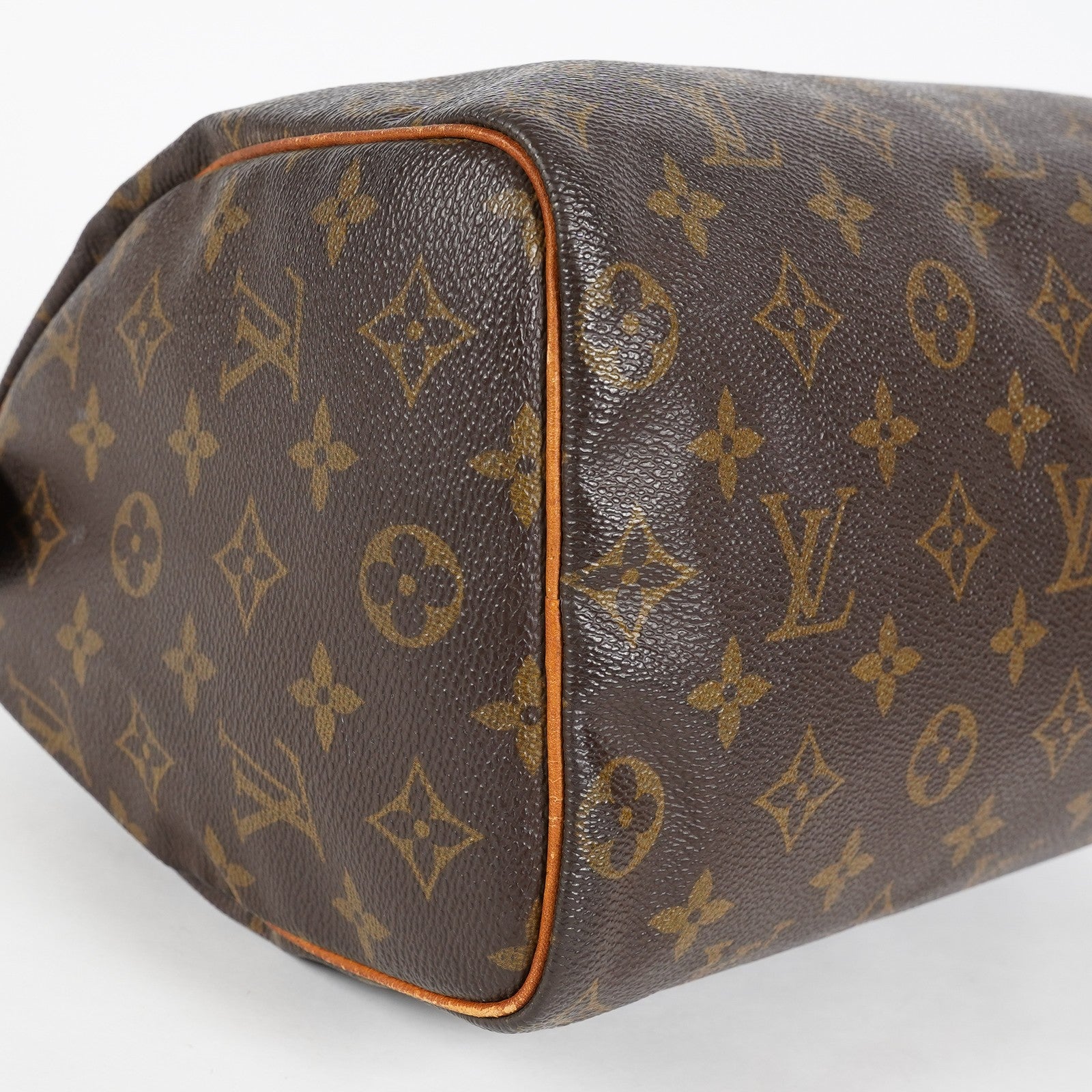 Louis Vuitton Monogram Speedy 25 Brown Coated Canvas M41528 Vintage 07E425830012