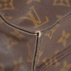 LOUIS VUITTON Sac Plat Handbag Monogram Canvas Brown M51140 06E092310012