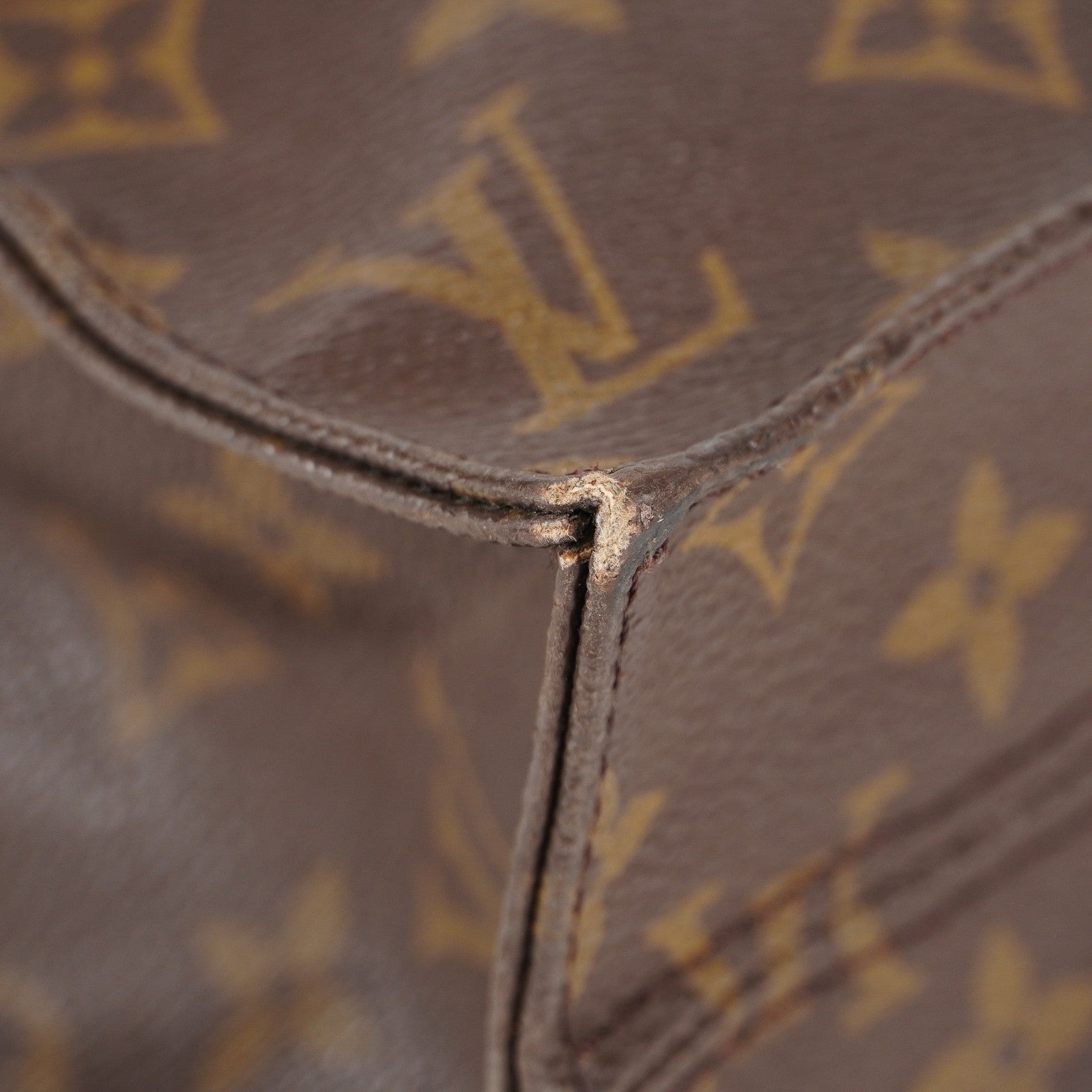 LOUIS VUITTON Sac Plat Handbag Monogram Canvas Brown M51140 06E092310012
