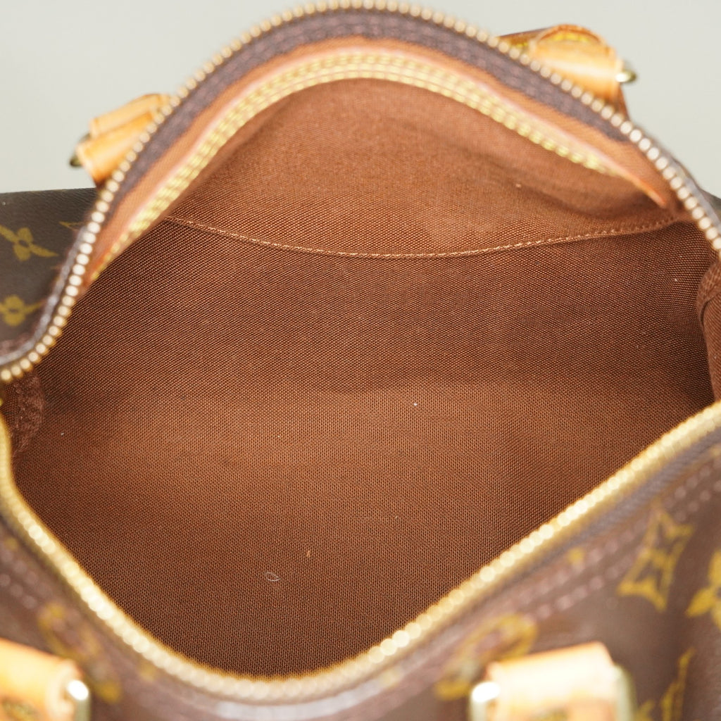 Louis Vuitton Speedy 25 M41109 Monogram Brown Boston Hand Bag Used 07E148030015
