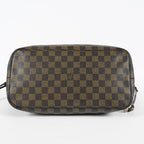 Louis Vuitton Neverfull MM N51105 Damier Ebene Brown Tote Bag Used 07E133960027