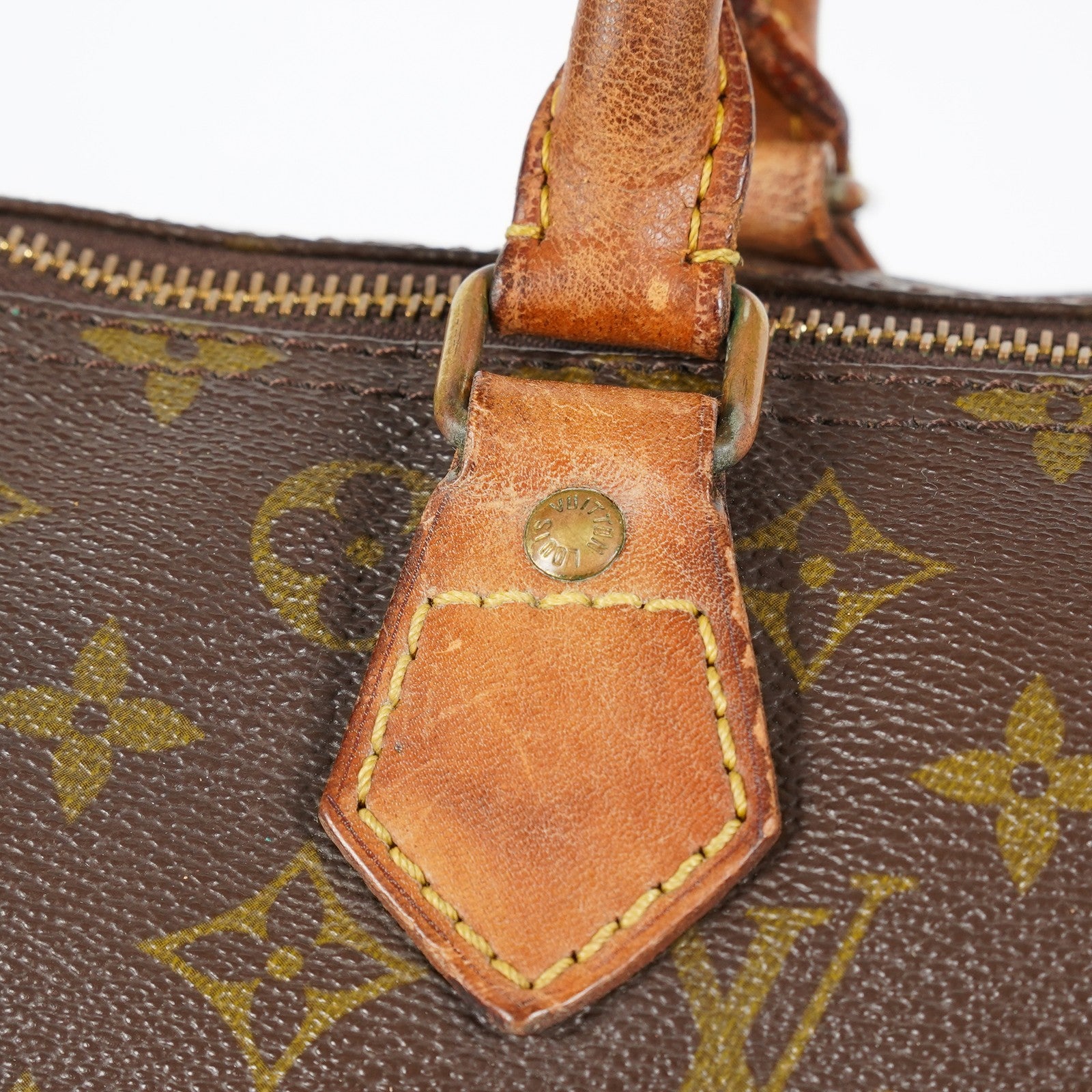 Louis Vuitton Monogram Speedy 30 Hand Bag M41526 Brown Vintage Used 07P034273507
