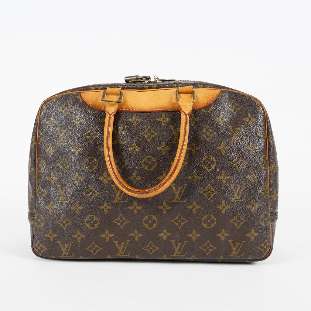 Louis Vuitton Deauville M47270 Monogram Canvas Brown Handbag Used 07E222640027