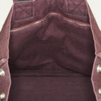 Hermes Fourre-Tout GM Bordeaux Black Canvas Tote Bag Handbag Used 08E06825008