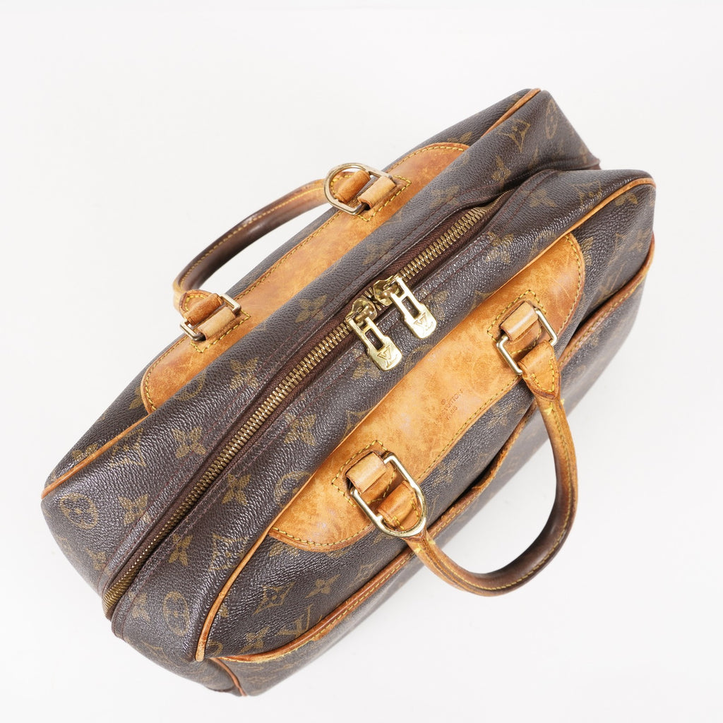 LOUIS VUITTON Deauville Handbag M47270 Monogram canvas Brown 06E022640012