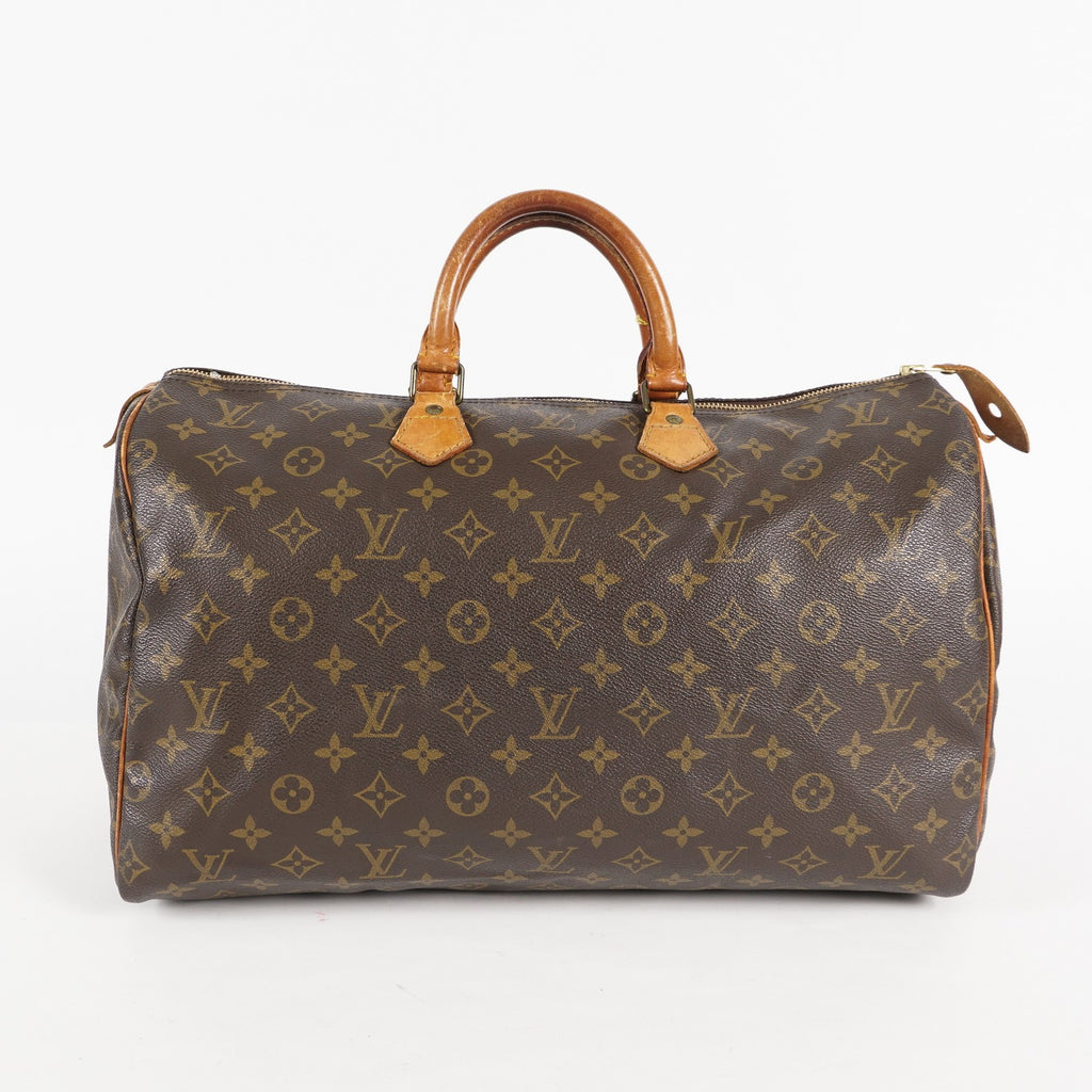 Authentic Louis Vuitton Monogram Speedy 40 Hand Boston Bag M41522 01E095830030