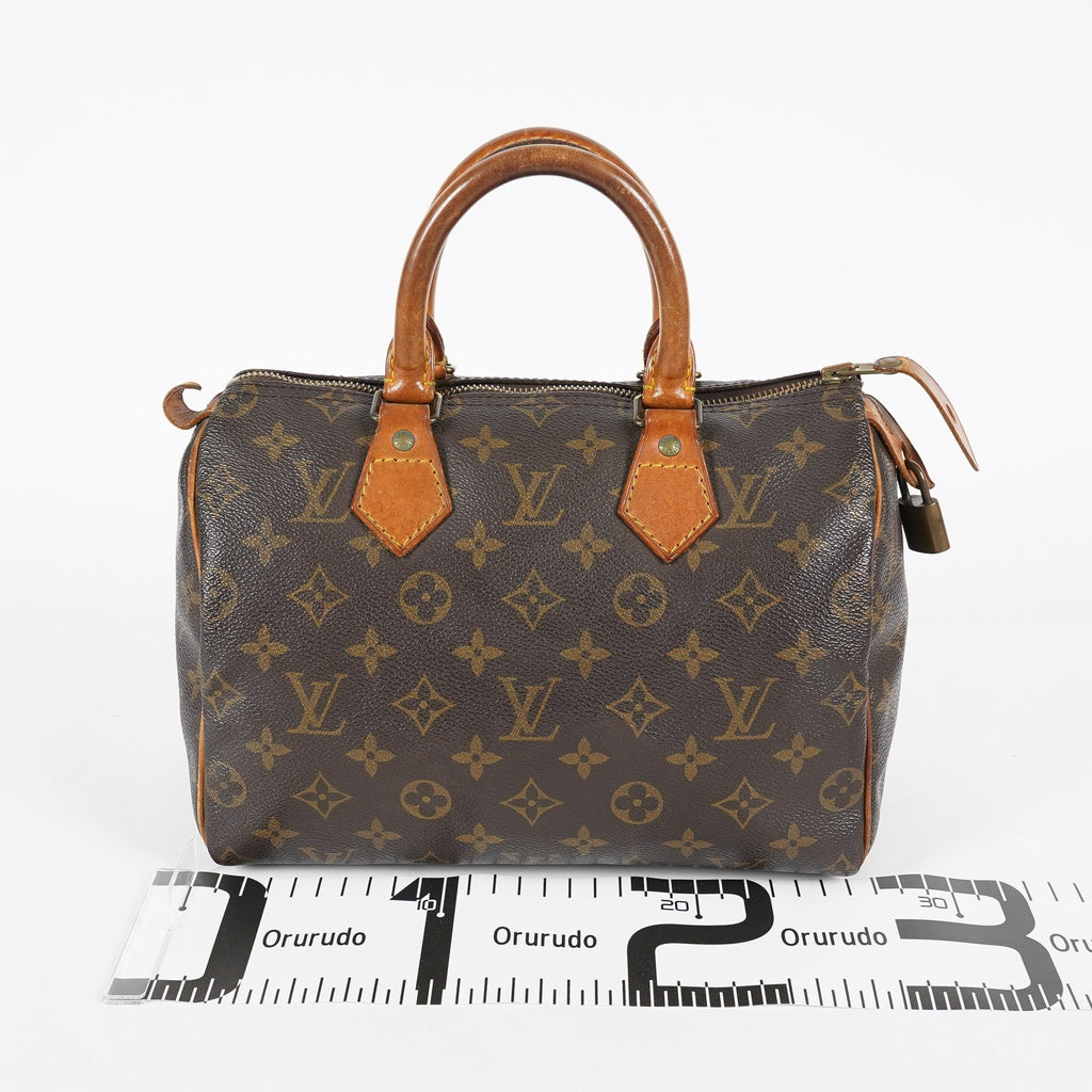Louis Vuitton Speedy 25 M41528 Monogram Brown Boston Hand Bag Used 07E216490015