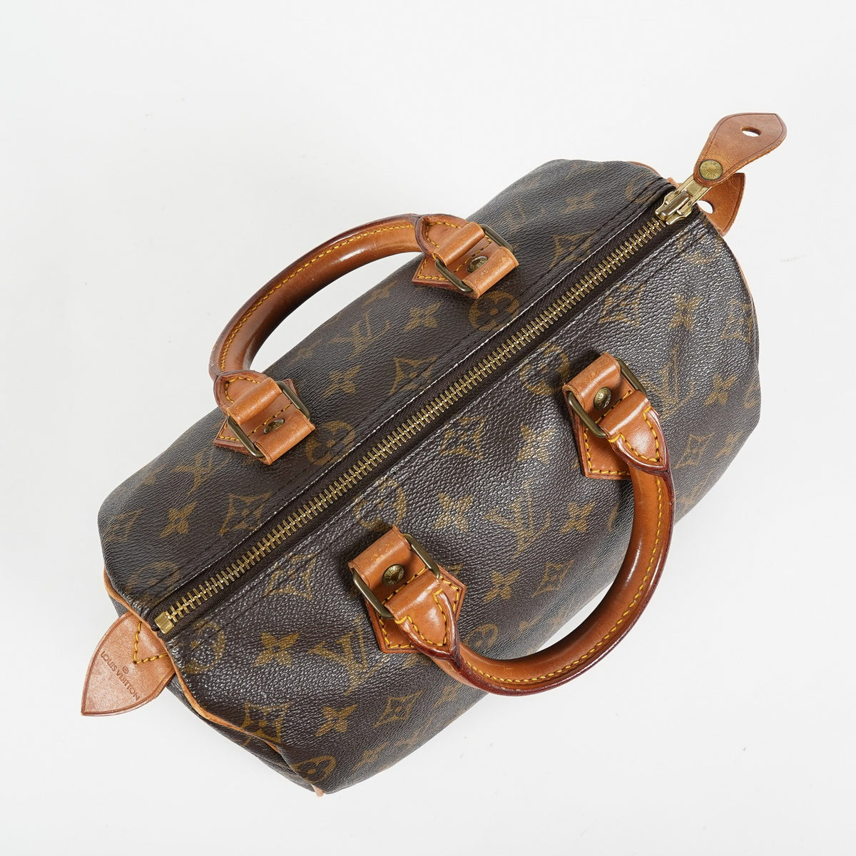 Louis Vuitton Speedy 25 M41528 Monogram Canvas Brown Handbag Boston 09A028408401