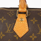 Louis Vuitton Monogram Speedy 25 Handbag M41528 Brown Vintage Used 07E037150029