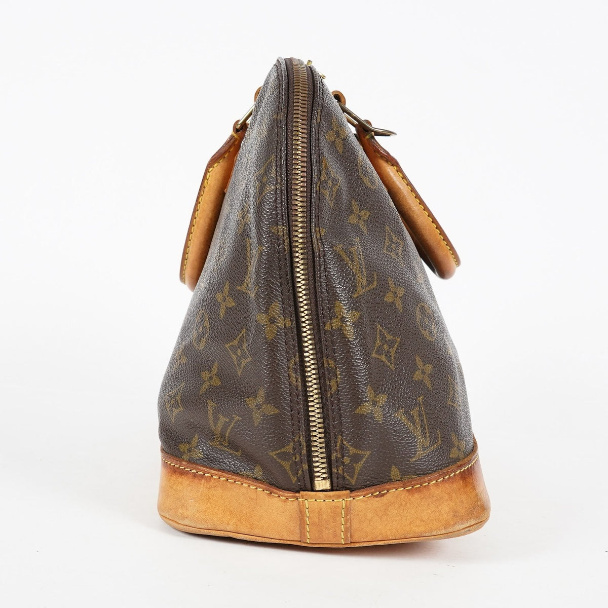 Louis Vuitton Alma PM M51130 Monogram Canvas Handbag Brown Vintage 08A282860015