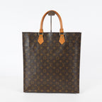 Louis Vuitton Sac Plat Monogram Canvas Hand Tote Bag Brown M51140 08E412310010