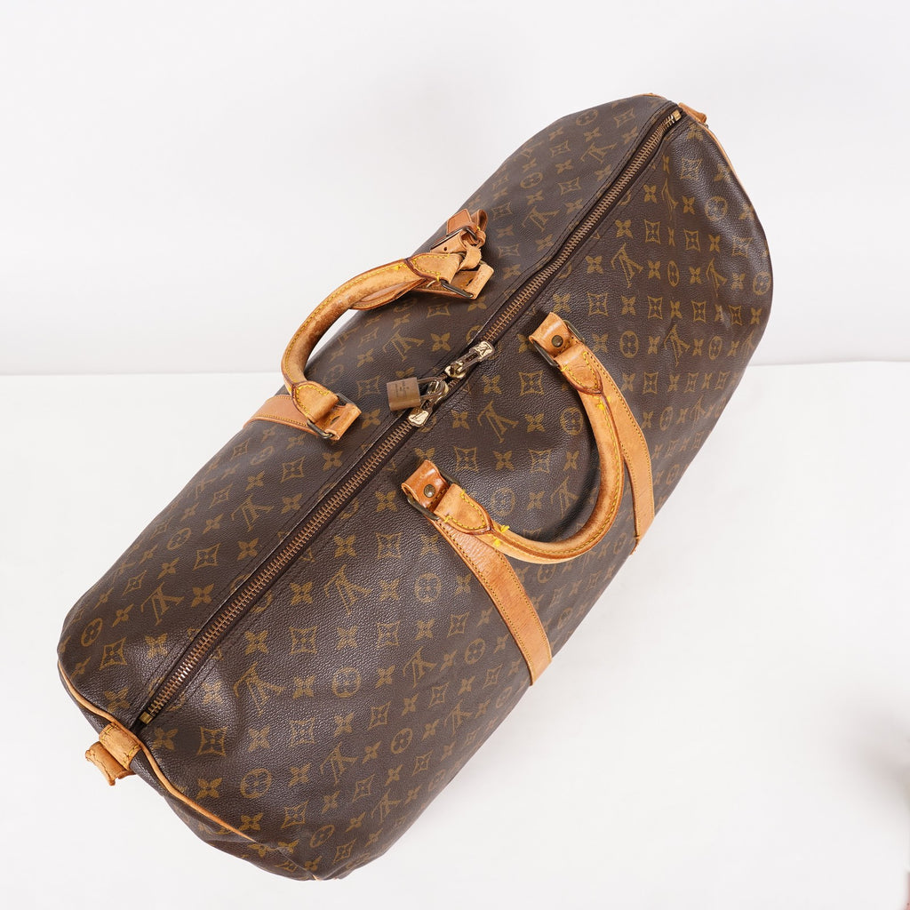 LOUIS VUITTON Monogram Keepall 60 Boston Bag LV Auth M41422 06E154730021