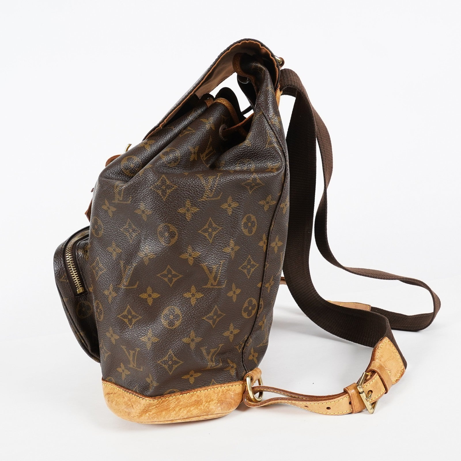 Louis Vuitton Montsouris GM M51135 Monogram Brown Backpack Vintage 08A374747603
