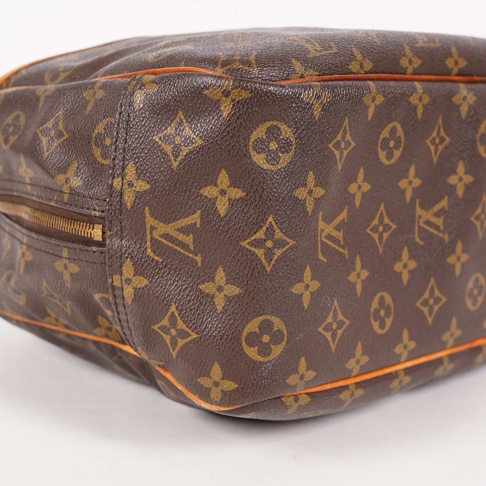 Louis Vuitton Monogram Deauville M47270 Hand Bag Brown Used 07E262750001
