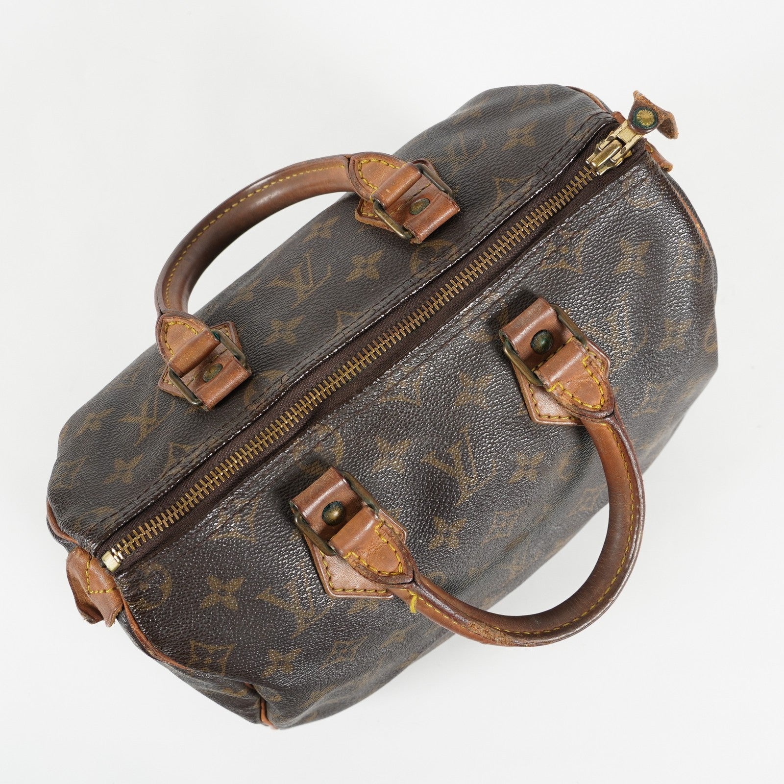 Authentic Louis Vuitton Monogram Speedy 25 M41528 Handbag vintage 03E085720025