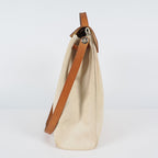 Hermes Herbag MM Handbags Leather White 04A044633207