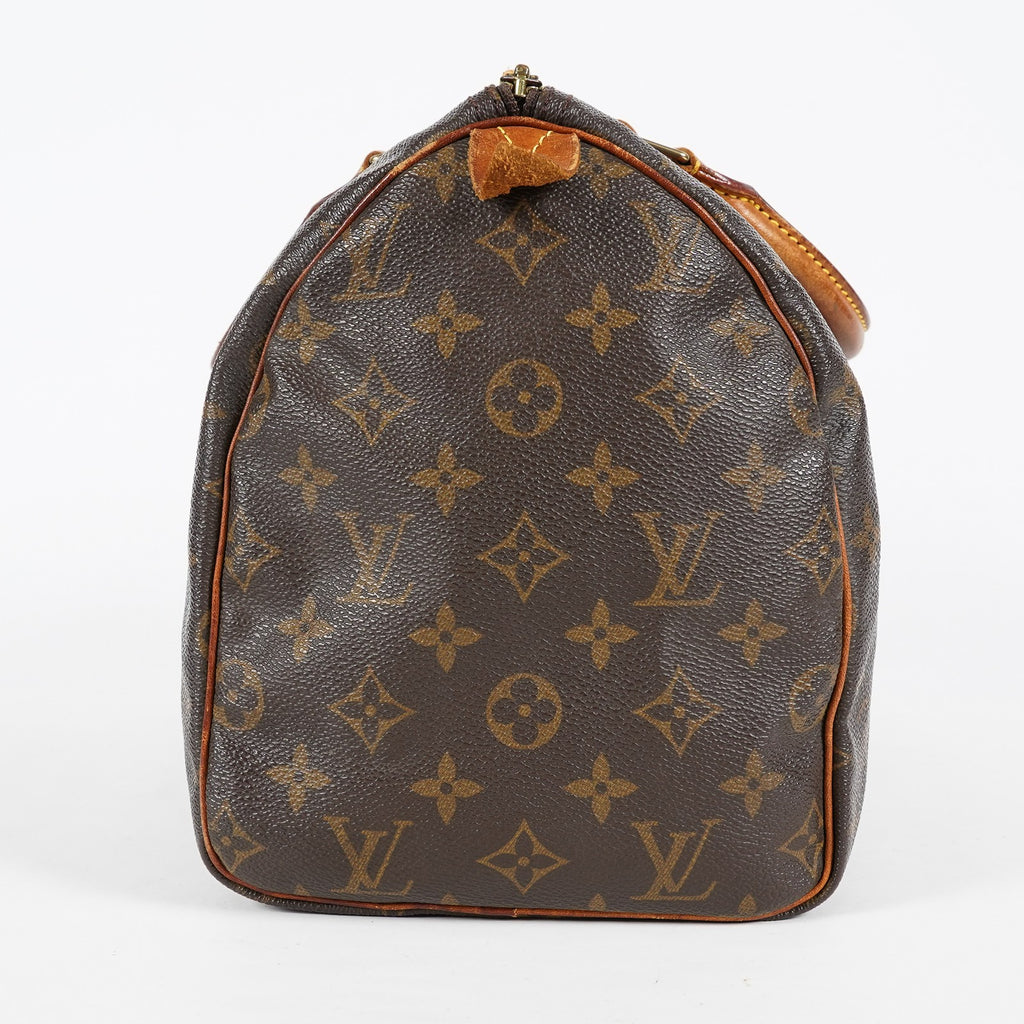 Louis Vuitton Speedy 30 M41526 Monogram Canvas Brown Used Handbag 08A045090803