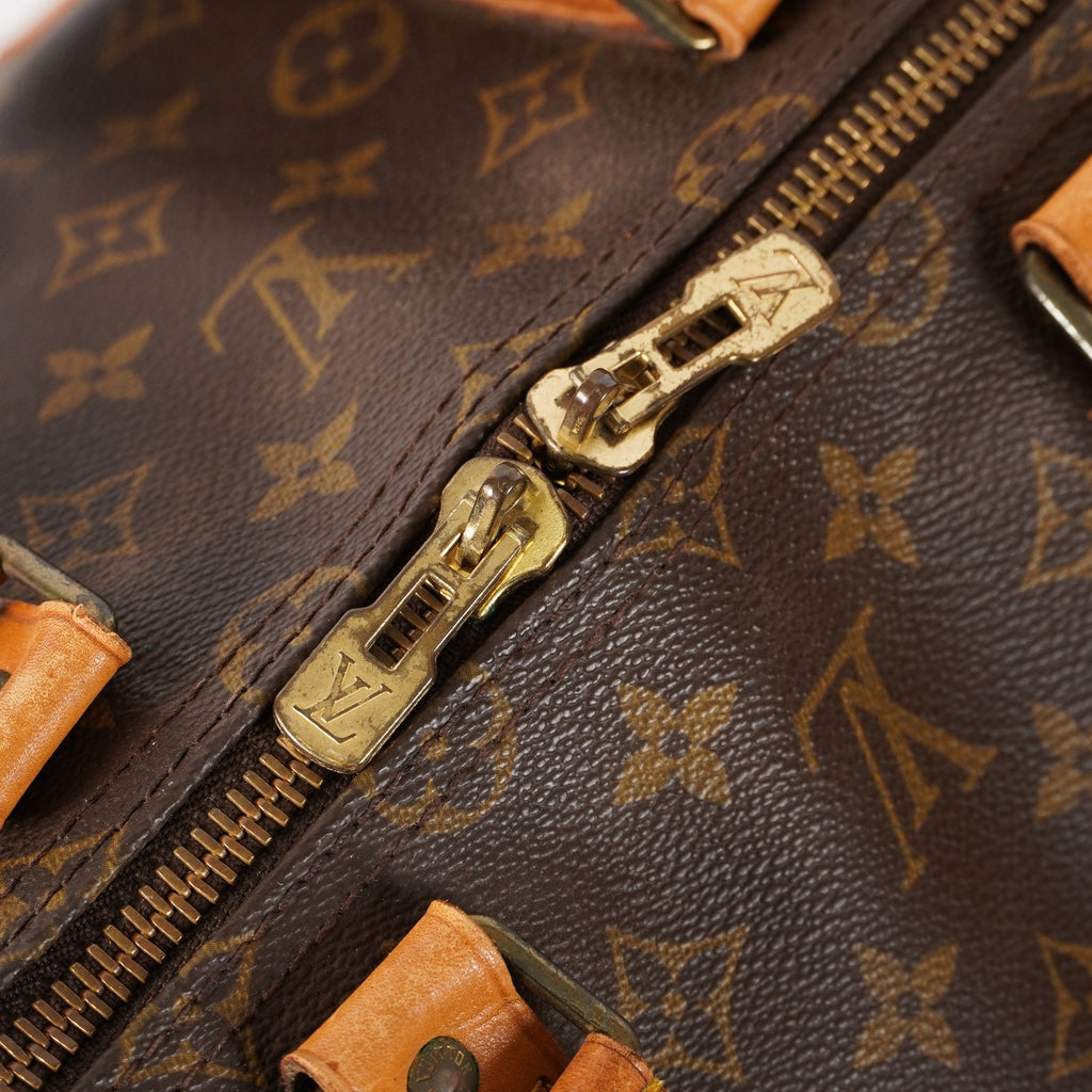 Authentic Louis Vuitton Monogram Keepall 55 M41424 Travel Bag 03E285830011