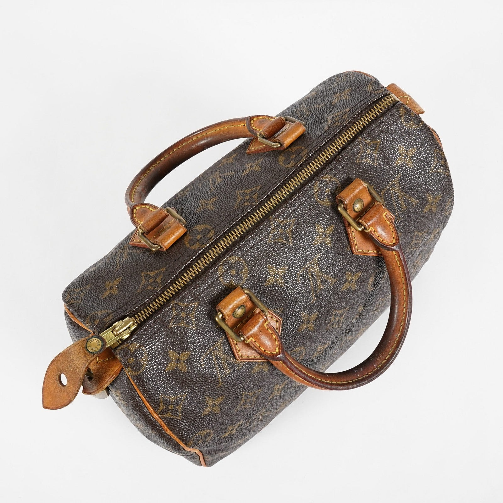 Louis Vuitton Speedy 25 Monogram Brown Handbag M41528 Used Vintage 07E187480012