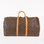 LOUIS VUITTON Monogram Keepall 60 Boston Bag LV Auth M41422 06E154730021