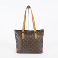 Louis Vuitton Cabas Piano Tote M51148 Monogram Canvas Brown Used 08E072310008