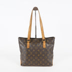 Louis Vuitton Cabas Piano Tote M51148 Monogram Canvas Brown Used 08E072310008