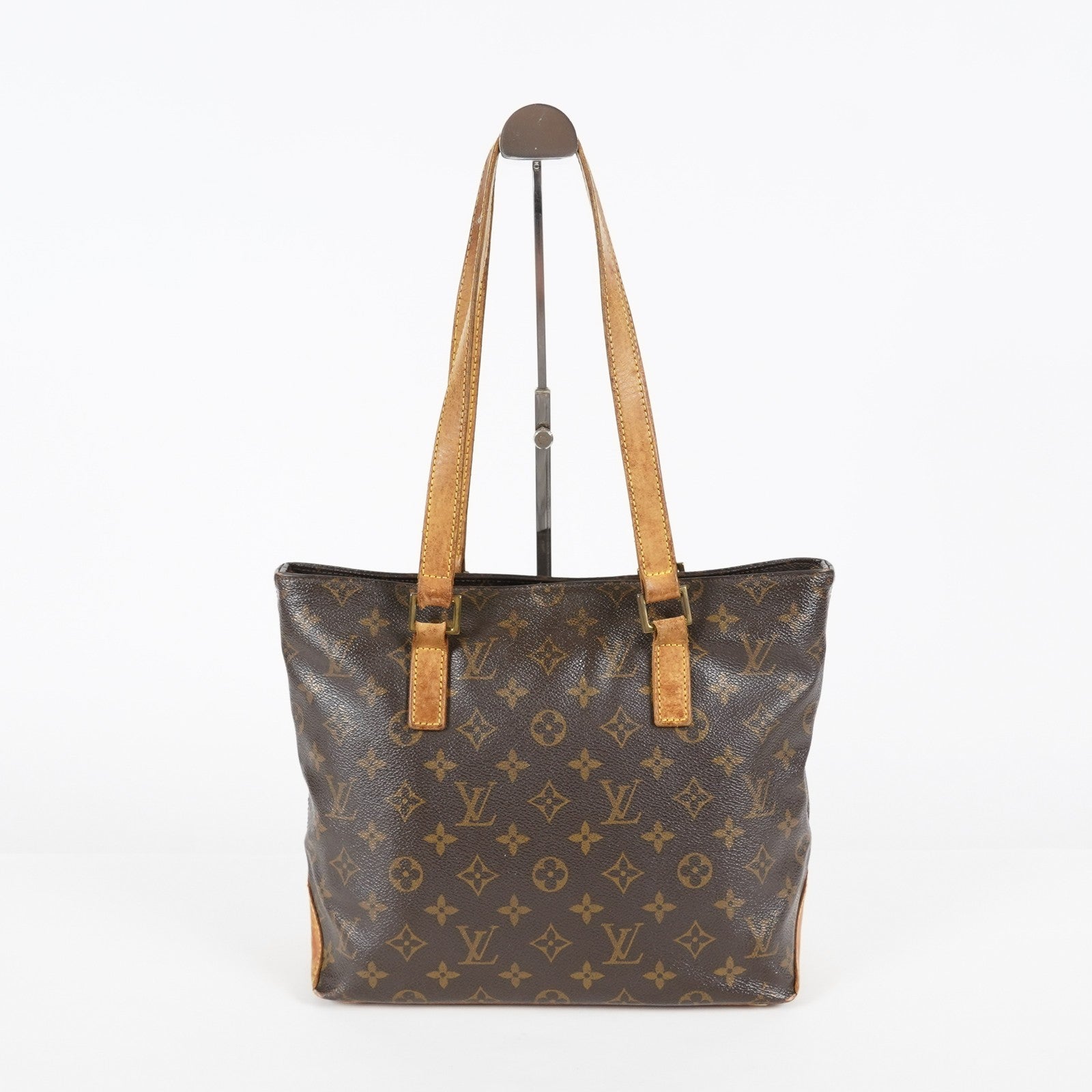 Louis Vuitton Cabas Piano Tote M51148 Monogram Canvas Brown Used 08E072310008