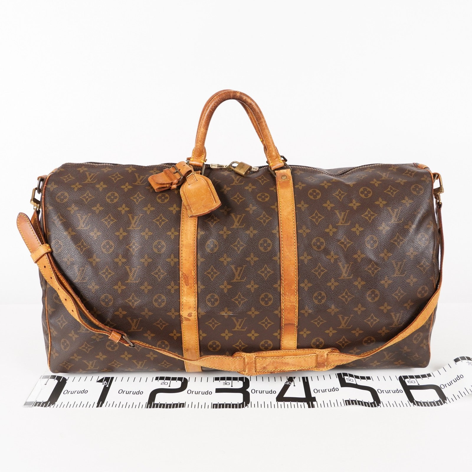 LOUIS VUITTON Monogram Keepall 60 Boston Bag LV Auth M41422 06E104620013