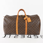 Authentic Louis Vuitton Monogram Keepall 55 Travel Bag M41424 02A214004011
