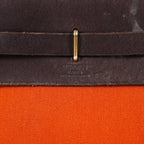 Hermes Herbag TPM Toile Canvas Leather Orange 2way Handbag Bag 07E275500012