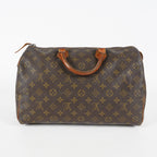 Louis Vuitton Speedy 35 M41524 Monogram Canvas Hand Bag Brown Used 07E103850017