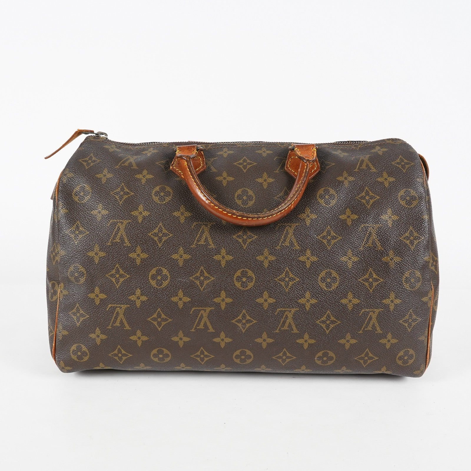 Louis Vuitton Speedy 35 M41524 Monogram Canvas Hand Bag Brown Used 07E103850017