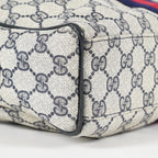 GUCCI Vintage Sherry Line GG Canvas Mini Boston Bag Navy Web 08E393190010