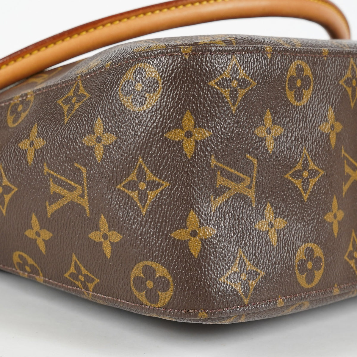 Louis Vuitton Looping GM M51145 Monogram Canvas Shoulder Bag Brown 09E143300002