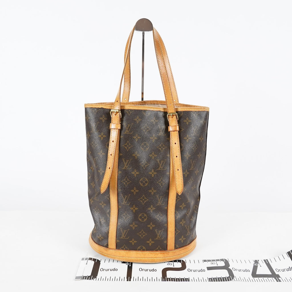 Louis Vuitton Bucket GM M42236 Monogram Canvas Brown Tote Bag Used 08E182310010