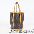 Louis Vuitton Bucket GM M42236 Monogram Canvas Brown Tote Bag Used 08E182310010