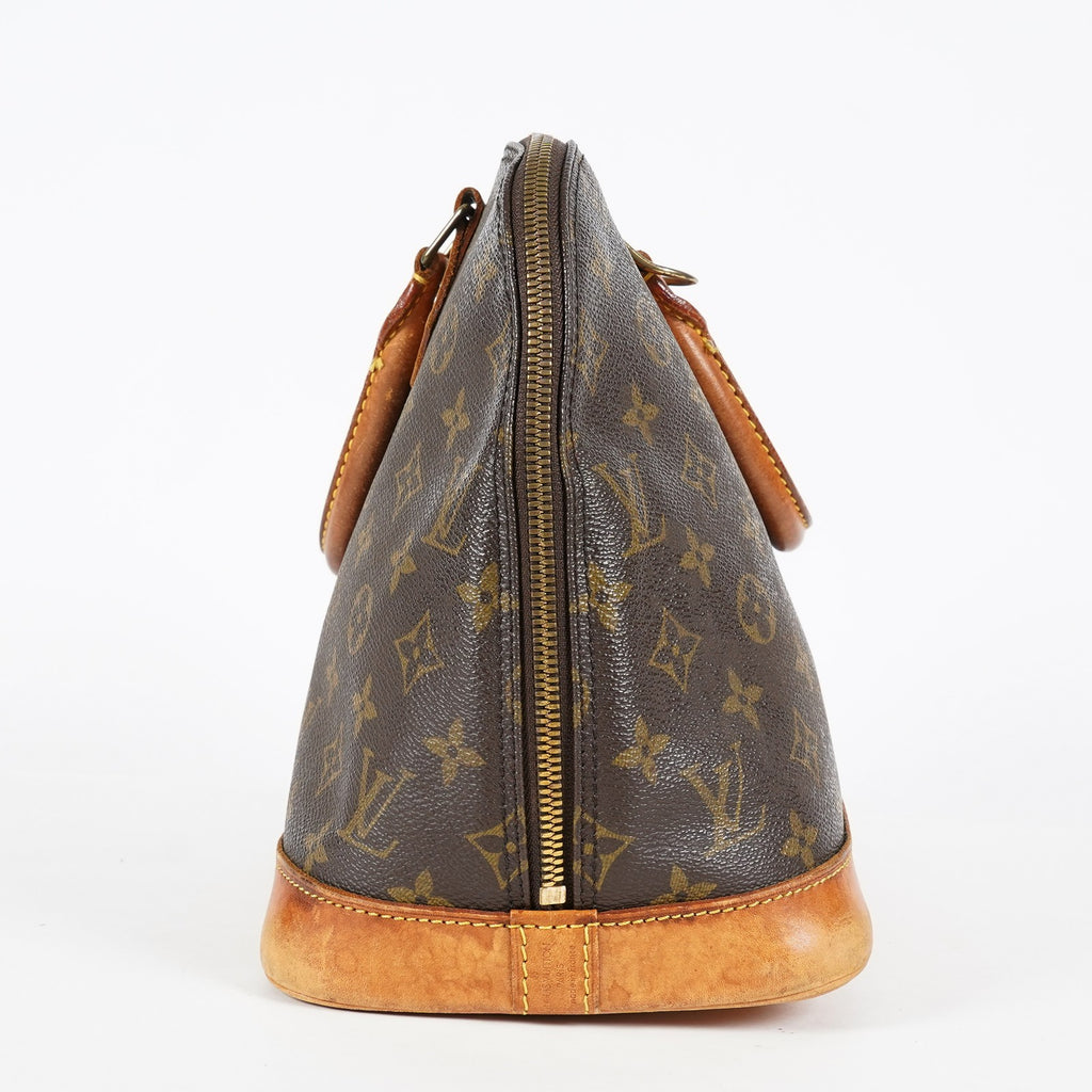 Louis Vuitton Alma PM Hand Bag Monogram Canvas Brown M51130 Used 08E032750006
