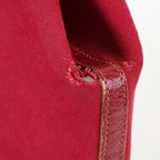 Hermes Garden File PM Red Leather Tote Shoulder Bag Used Auth 09E043410011