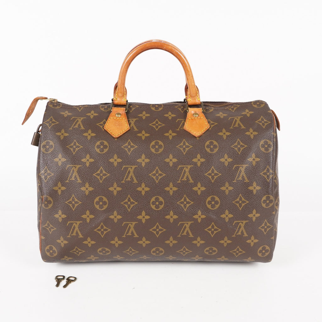 Authentic Louis Vuitton Monogram Speedy 35 Handbag vintage M41524 06E396490010