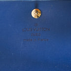 Louis Vuitton Blue Epi Leather Elise Compact Wallet  XY215