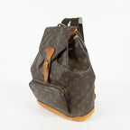 Louis Vuitton Montsouris GM M51135 Monogram Canvas Brown Backpack 09E134510011