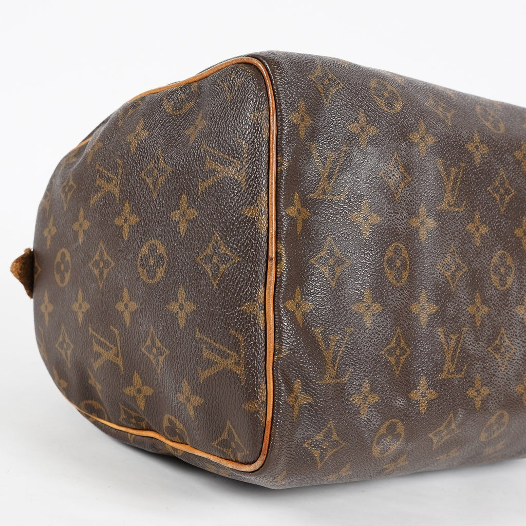 Louis Vuitton Speedy 30 M41526 Monogram Brown Canvas Handbag Used 08A124747603
